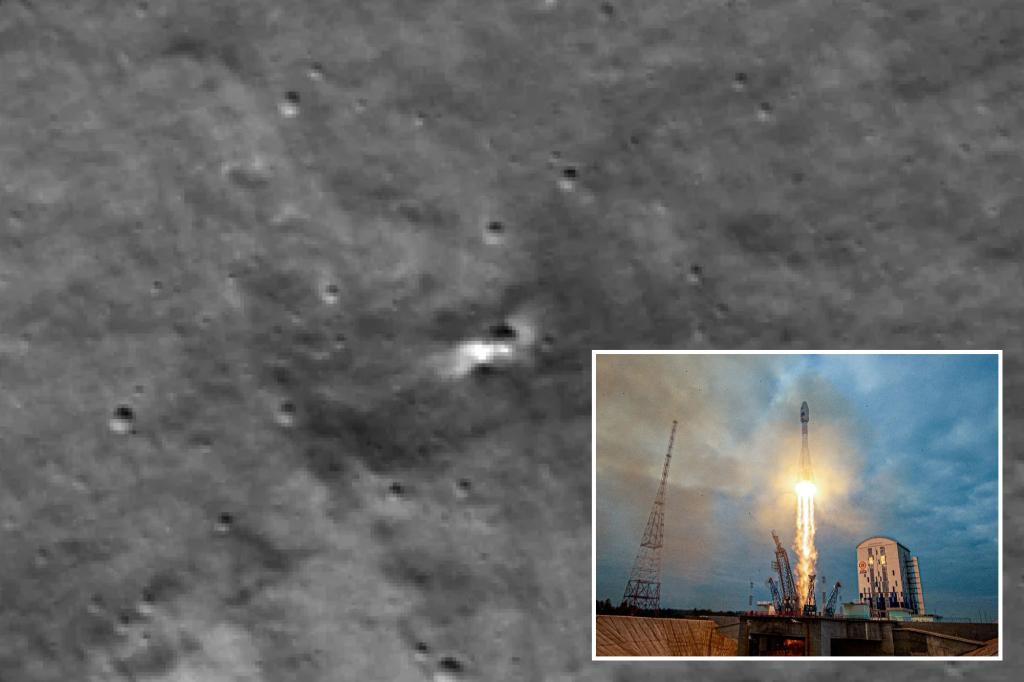 NASA spacecraft around moon spots likely crash site of Russiaâs lost lunar lander